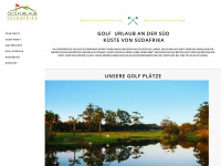 golfurlaubsuedafrika.de Webseite Vorschau