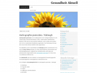 gesundheitaktuell.wordpress.com Webseite Vorschau