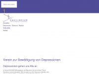 depressionen.ch Webseite Vorschau