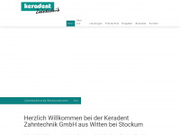keradent.info Webseite Vorschau