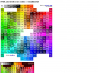 html-color-codes.com Webseite Vorschau