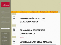 feuerwehr-sasbach.de Webseite Vorschau