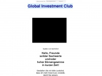 globalinvestmentclub.de Webseite Vorschau