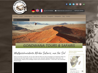 gondwanatoursandsafaris.de Webseite Vorschau