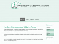 gefluegelhof-tanger.de Webseite Vorschau