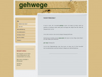 geh-wege.de Webseite Vorschau