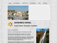 geheimes-israel.de Webseite Vorschau