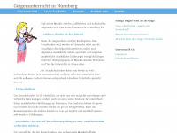 geigenunterricht-nuernberg.net Webseite Vorschau