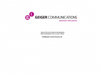 geiger-communications.de Webseite Vorschau
