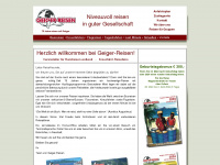geiger-reisen.com Webseite Vorschau