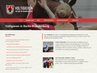 voltigieren-bb.de Webseite Vorschau