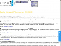 indusys.de Webseite Vorschau