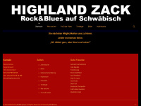 highlandzack.de Webseite Vorschau