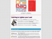 onebag.com Webseite Vorschau