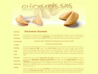 glueckskeks-sms.de Webseite Vorschau