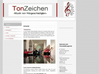 tonzeichen.info Webseite Vorschau