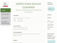 gorch-fock-schule-cuxhaven.de Webseite Vorschau