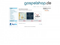 gospelshop.de Webseite Vorschau