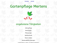 gartenpflege-mertens.de Webseite Vorschau