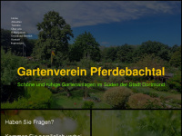 gartenverein-pferdebachtal.de Webseite Vorschau