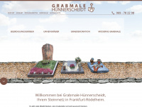 grabsteine-frankfurt.de Webseite Vorschau