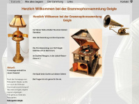 grammophonsammlung-geigle.de Webseite Vorschau