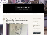 streetartinberlin.wordpress.com Webseite Vorschau