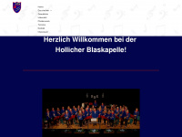 hollicher-blaskapelle.de Webseite Vorschau