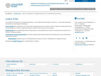 evsl.univie.ac.at Webseite Vorschau