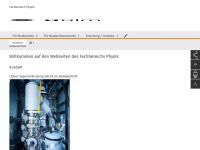 physik.uni-ulm.de Webseite Vorschau