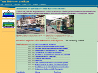 strassenbahn-muenchen.de Webseite Vorschau