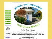 kinderarztpraxis-grimm-mostofi.de Webseite Vorschau