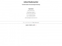 julianrademacher.de Webseite Vorschau