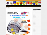 tennis-kreismeisterschaften.de Webseite Vorschau