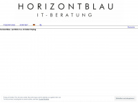 horizontblau.de Webseite Vorschau