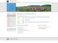 wellinger-wetter.de Webseite Vorschau