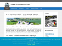 kfz-kennzeichen-abc.de Webseite Vorschau