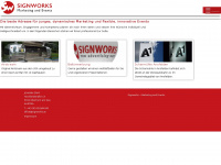 signworks.at Webseite Vorschau