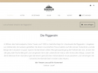 riggeralm.at Webseite Vorschau