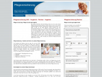 pflegeversicherungen.biz Webseite Vorschau