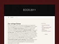 eccs2011.eu Webseite Vorschau