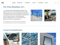 wuest-metallbau.ch Webseite Vorschau