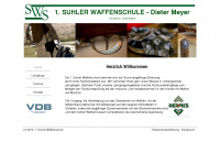 suhler-waffenschule.de Webseite Vorschau