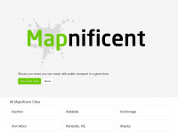 mapnificent.net Webseite Vorschau