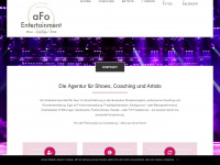 afo-entertainment.com Webseite Vorschau