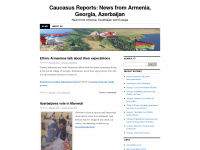 caucasusreports.wordpress.com Webseite Vorschau