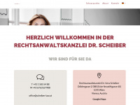 scheiber-law.at Webseite Vorschau