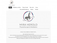 mira-herold.de Webseite Vorschau