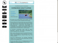 kormoran-kanutouring.de Webseite Vorschau