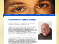 priestergebet.at Webseite Vorschau